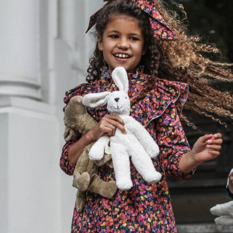 Organic Floppy Animals, Small Rabbit White