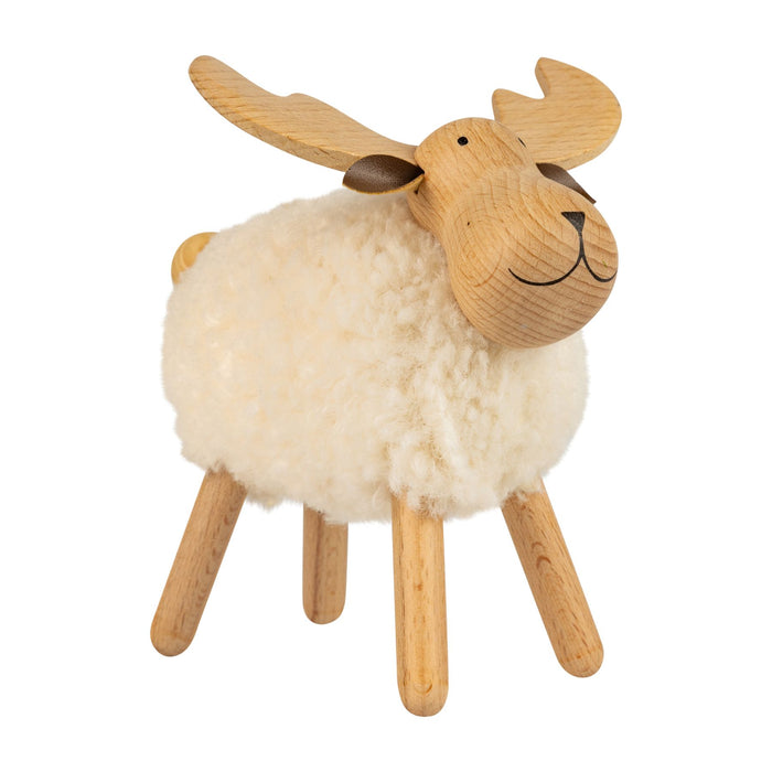 Wood Standing Reindeer Table Decor