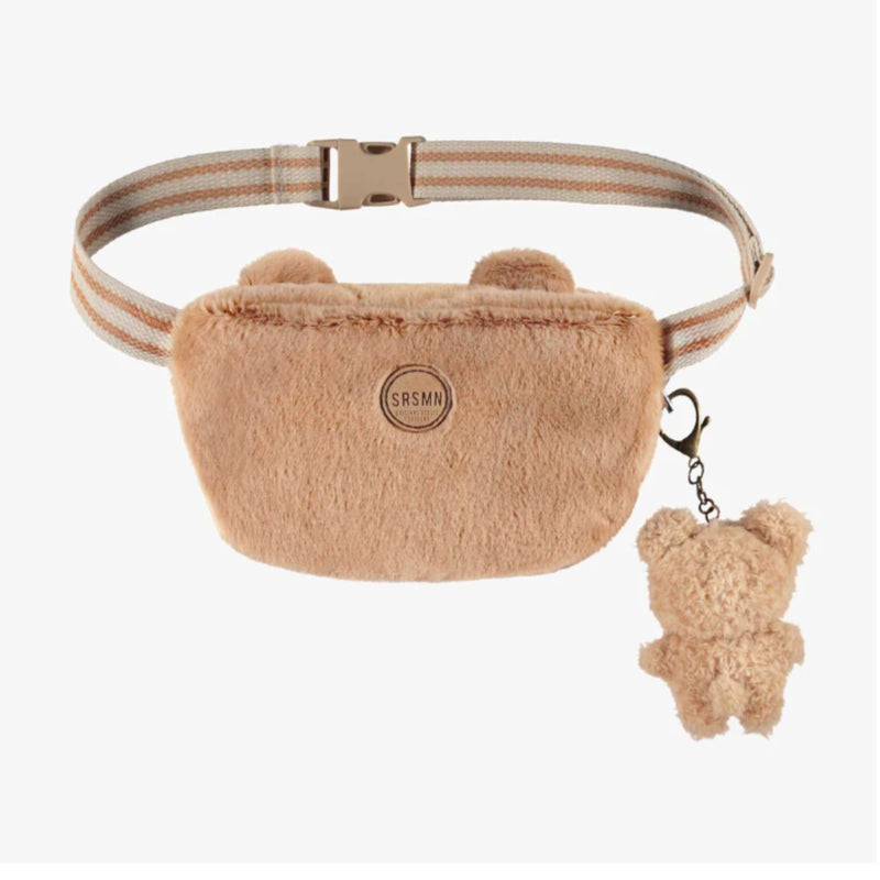 Beige Bear Sherpa Fanny Pac