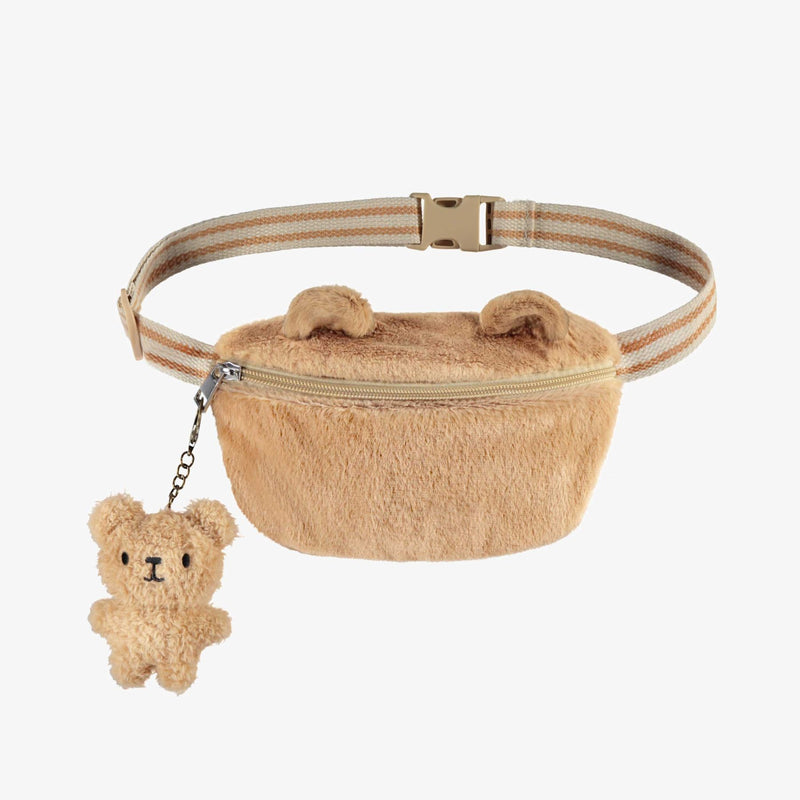Beige Bear Sherpa Fanny Pac