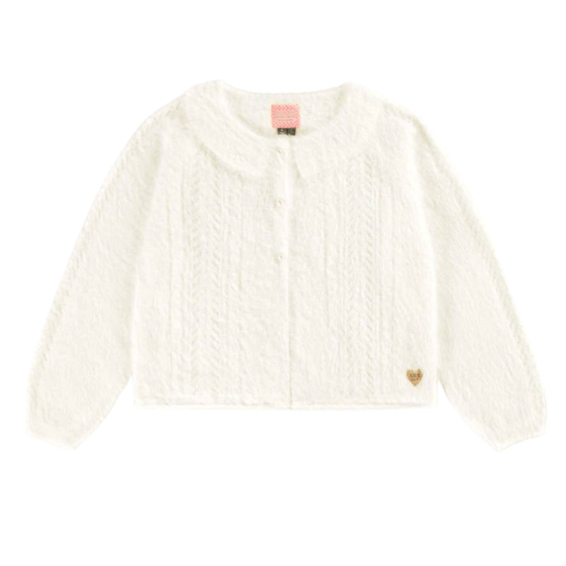 White Fluffy Cardigan