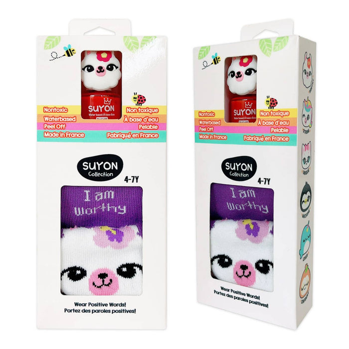 Peel Off Kids Nail Polish + Sock Gift Set