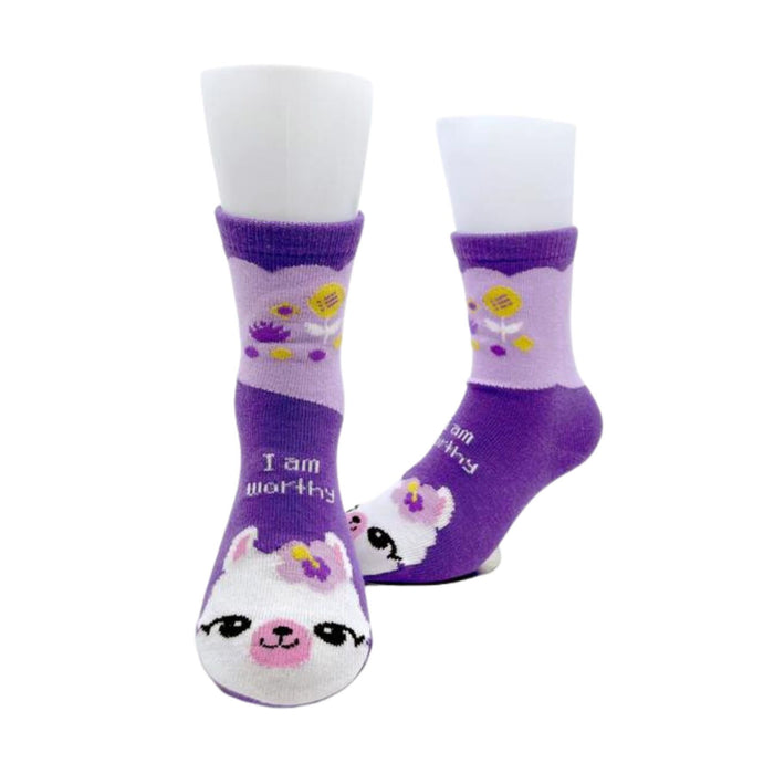 Suyon Positive Message Socks, single