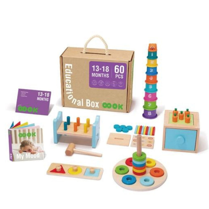 Wooden Educational Box, 13-18 Months