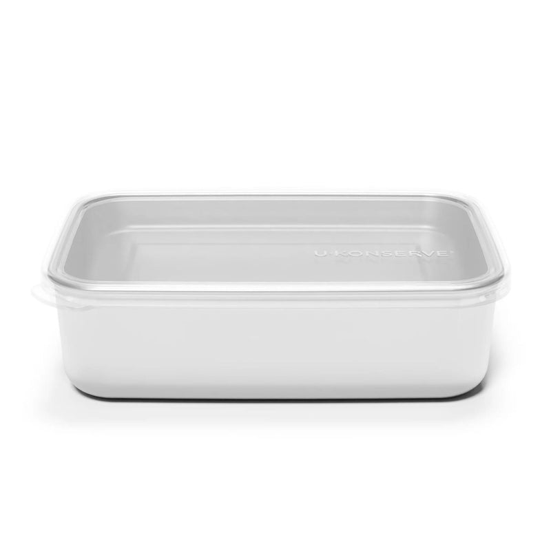 Rectangular Stainless Steel Food Container with Silicone Lid