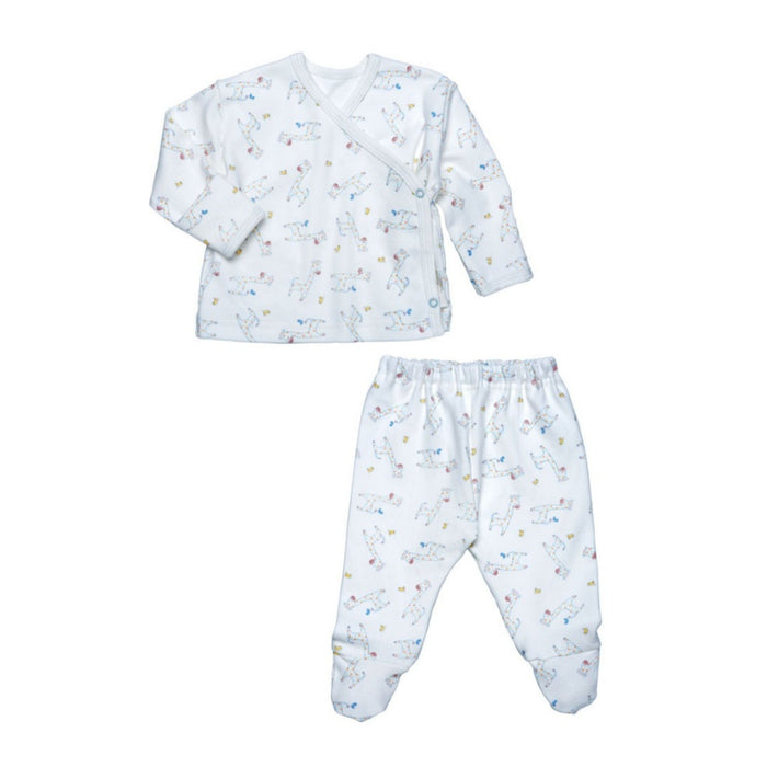 Organic Side Snap Layette Set - Giraffe Print