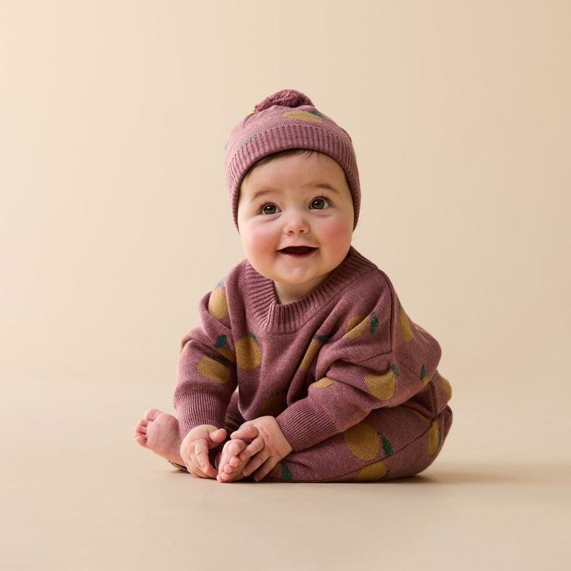 Organic Knitted Jacquard Hat