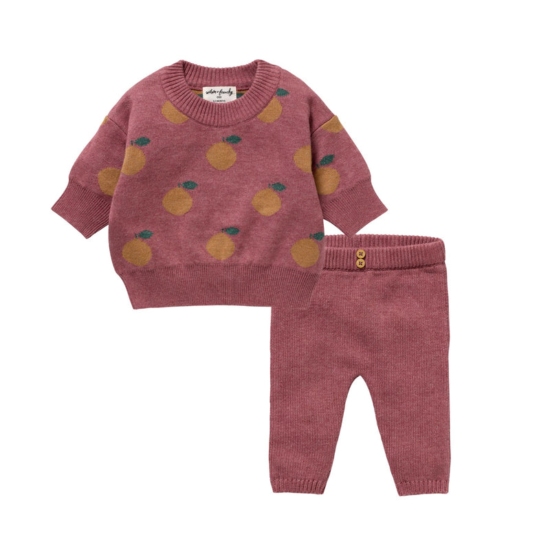 Clementine Organic Knitted Jumper + Legging Set