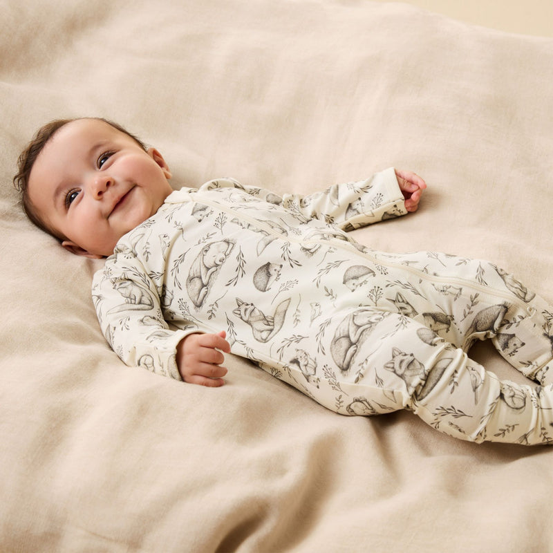 Foxglove Forest Organic Zipsuit