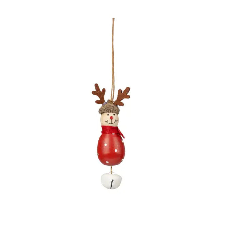 Wooden Acorn Santa, Snowman and Reindeer Ornaments