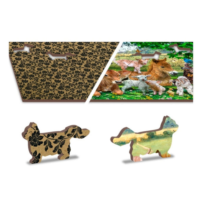 Wooden Jigsaw Puzzle, Farm Animals