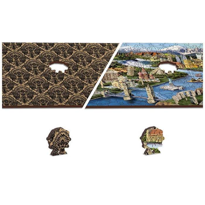 Wooden Jigsaw Puzzle, World Landmarks