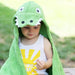 Yikes Twin Kids Hooded Towel - Alligator-Simply Green Baby