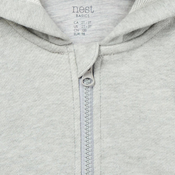 Organic Terry Zip Up Hoodie