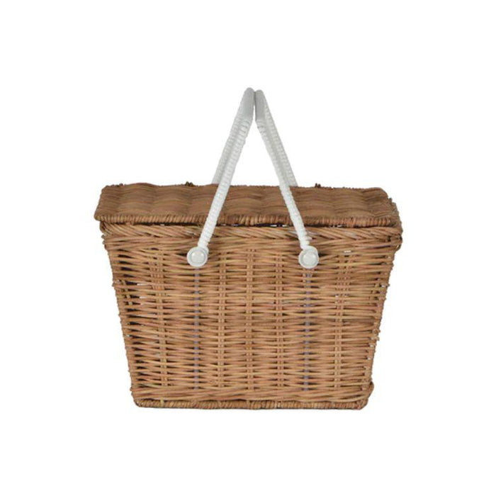 Olli Ella Piki Rattan Basket-Simply Green Baby