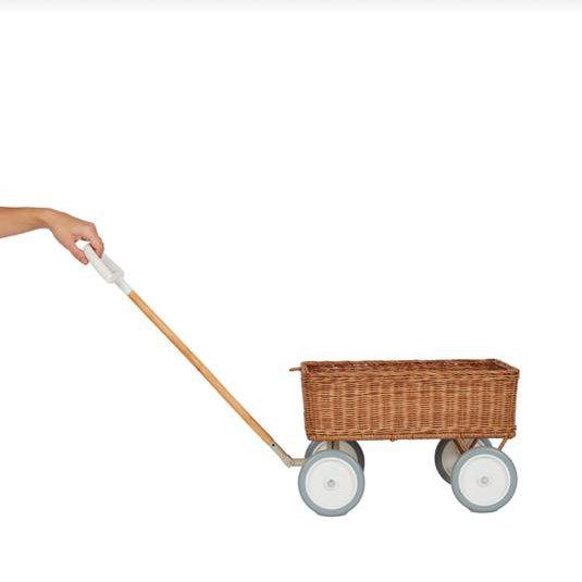 Olli Ella Rattan Wonder Wagon-Simply Green Baby