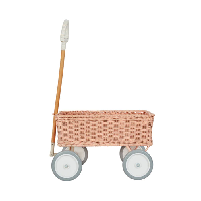 Rattan Wonder Wagon-Olli Ella-Simply Green Baby