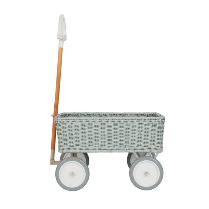 Rattan Wonder Wagon-Olli Ella-Simply Green Baby