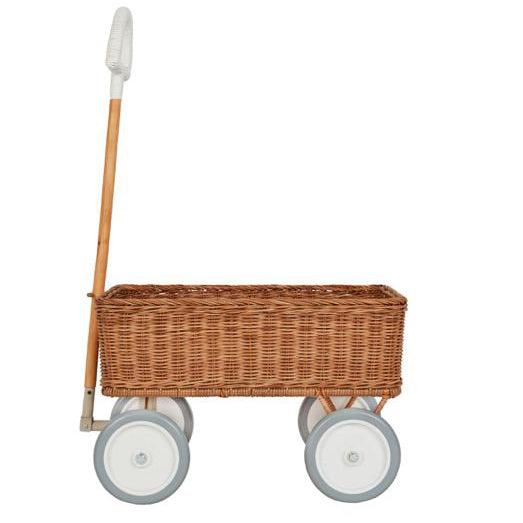 Olli Ella Rattan Wonder Wagon-Simply Green Baby