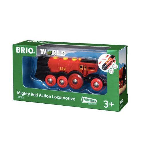 Brio Mighty Red Action Locomotive-Simply Green Baby