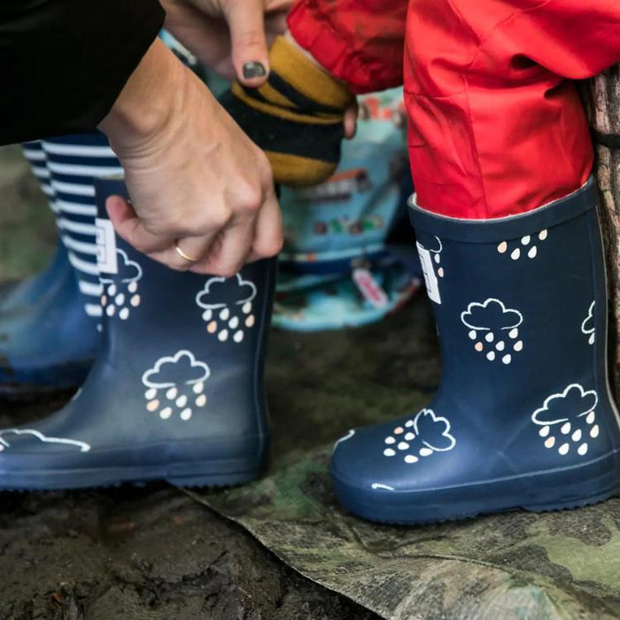 Colour-Changing Rain Boots - Navy-Simply Green Baby