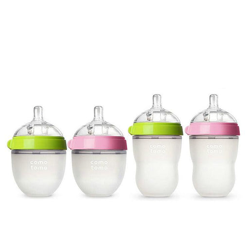 Como Tomo Silicone Baby Bottle-Simply Green Baby