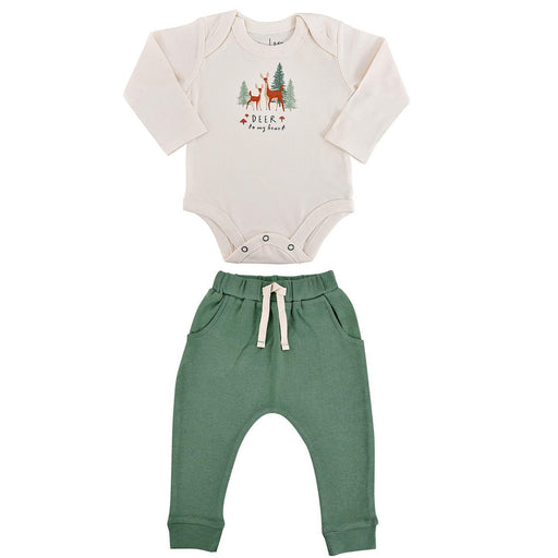 Finn + Emma Organic LS Playset - Deer To My Heart-Simply Green Baby