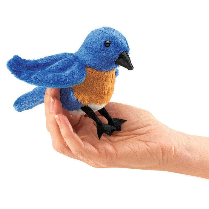 Folkmanis Finger Puppet - Blue Bird-Simply Green Baby