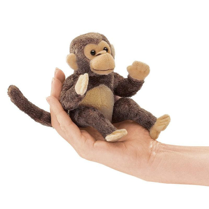 Folkmanis Finger Puppet - Monkey-Simply Green Baby