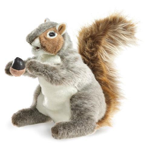 Folkmanis Puppet - Grey Squirrel-Simply Green Baby