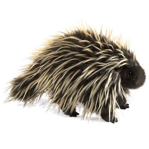 Folkmanis Puppet - Porcupine-Simply Green Baby