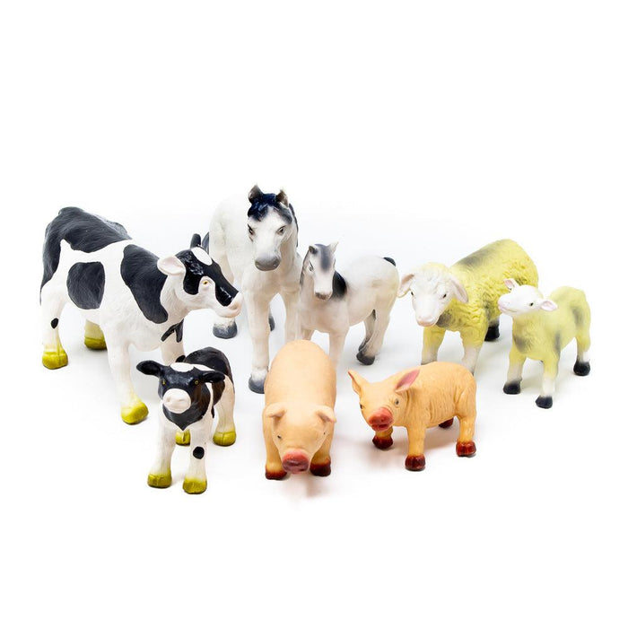 Green Rubber Toys - Farm Animals Collection-Simply Green Baby