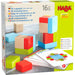 Haba 3D Arranging Game - Wooden Building Blocks, Four By Four-Simply Green Baby