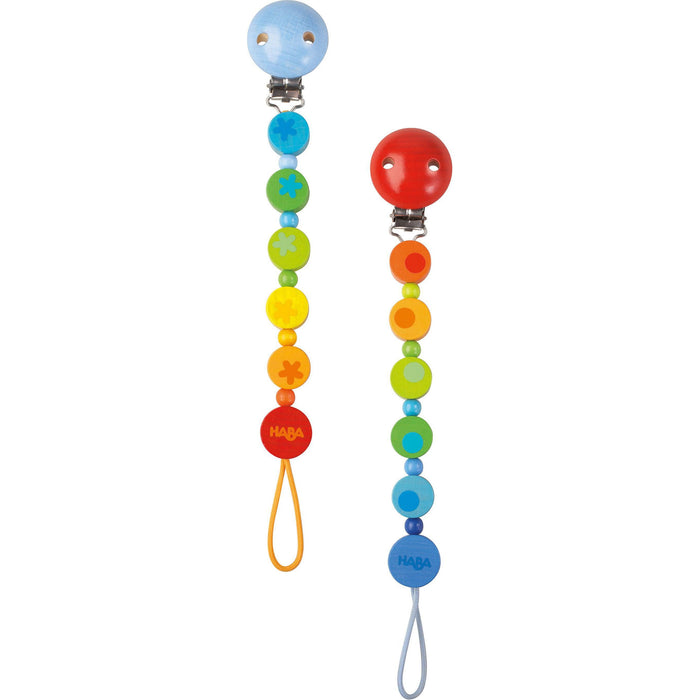 Haba Pacifier Chain - Rainbow-Simply Green Baby