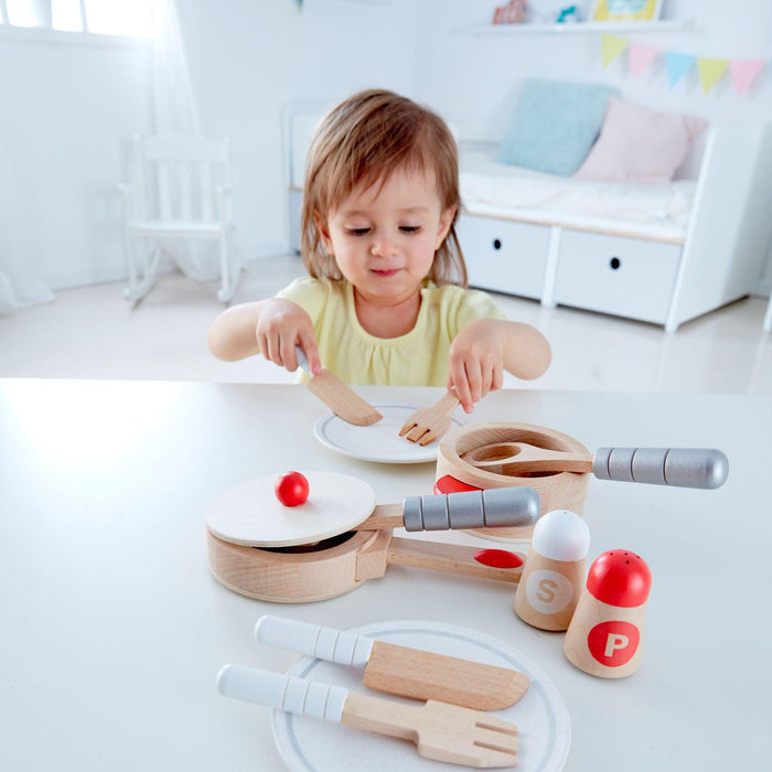 Hape Cook + Serve Set-Simply Green Baby