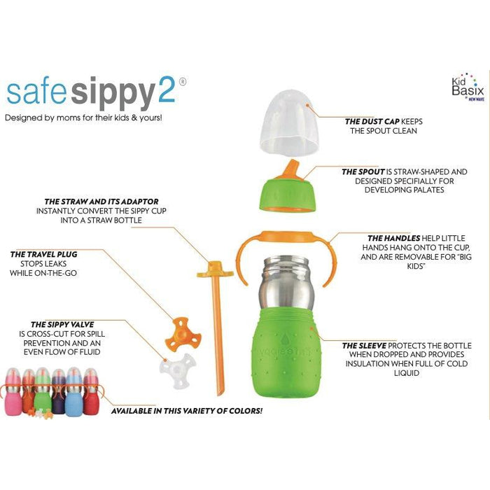 Kid Basix Safe Sippy 2-Simply Green Baby