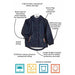 Little Boys Rainster - Navy-Simply Green Baby