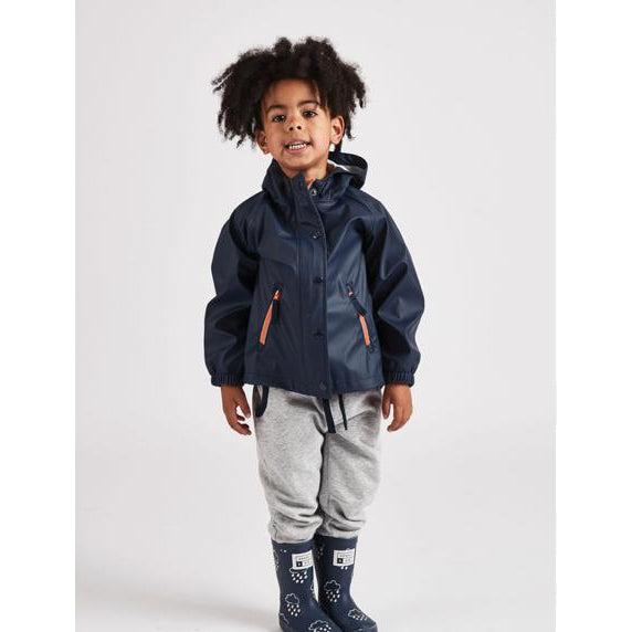 Little Boys Rainster - Navy-Simply Green Baby