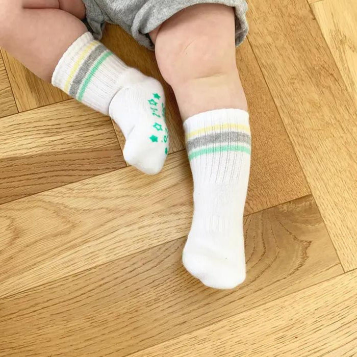 Organic Sporty Non-slip Quarter Crew Socks