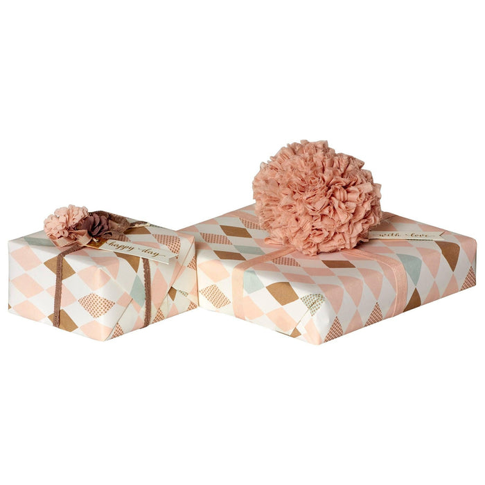 Maileg Harlekin Rose Wrapping Paper-Simply Green Baby