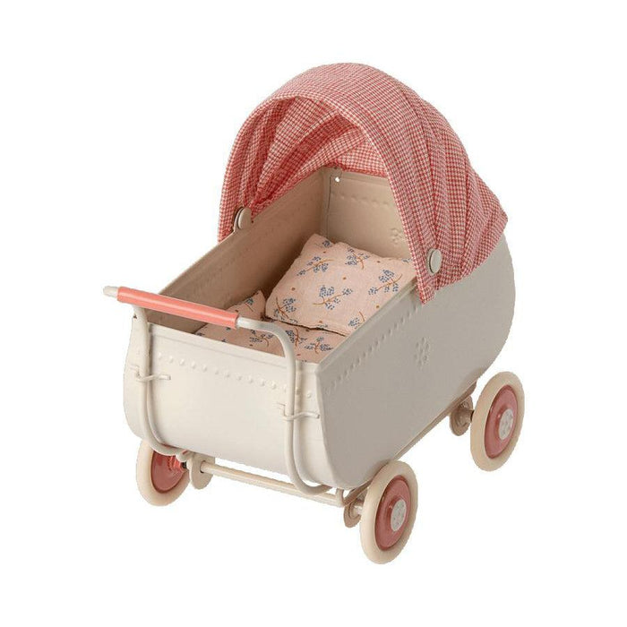 Maileg Micro Pram-Simply Green Baby