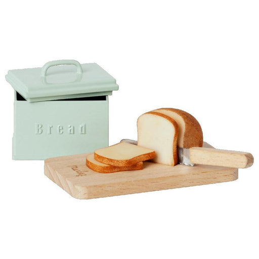 Maileg Miniature Bread Box w. Cutting Board + Knife-Simply Green Baby