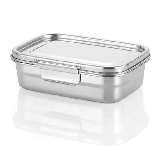 Minimal Stainless Steel Lunch Box-Simply Green Baby