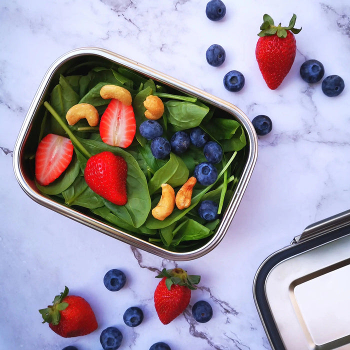 Minimal Stainless Steel Lunch Box-Simply Green Baby