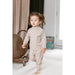 Nest Designs Tanboocel Mock Neck Long Sleeve Shirt + Pants Set, Warm Taupe-Simply Green Baby