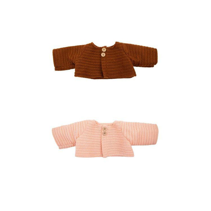 Olli Ella Dinkum Doll Cardigan-Simply Green Baby