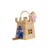 Olli Ella Rattan Castle Bag-Simply Green Baby