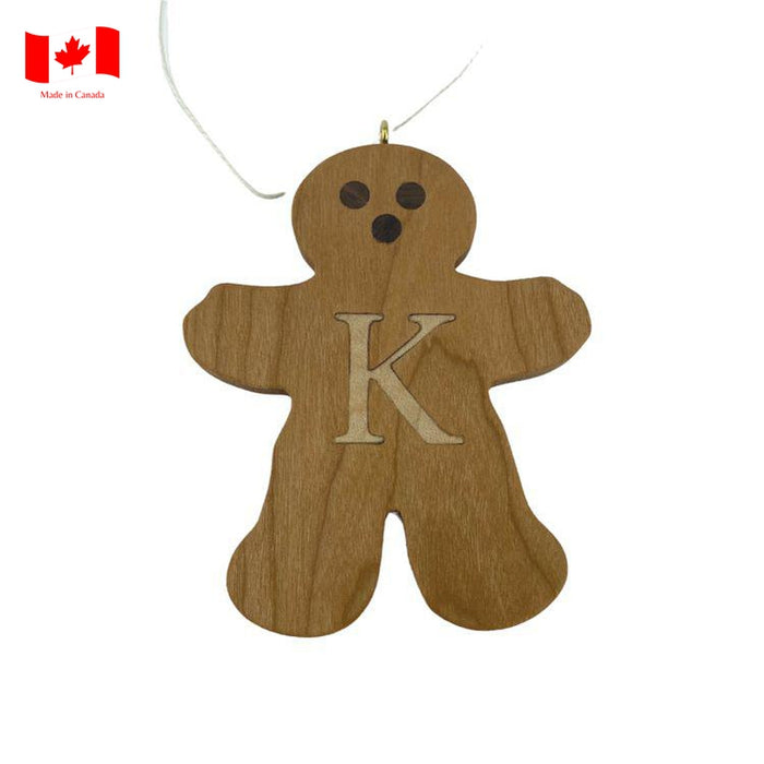 Personalized Wooden Gingerbread Ornament-Simply Green Baby