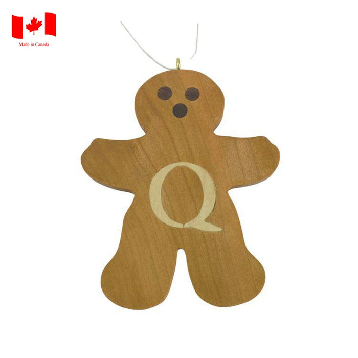 Personalized Wooden Gingerbread Ornament-Simply Green Baby