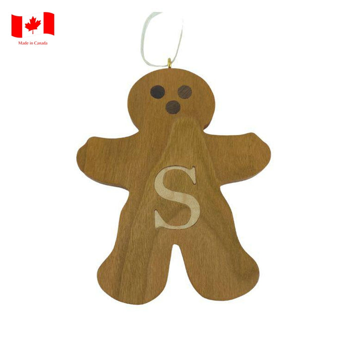 Personalized Wooden Gingerbread Ornament-Simply Green Baby